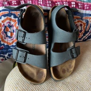 Birkenstock navy Milano sandals sz 40